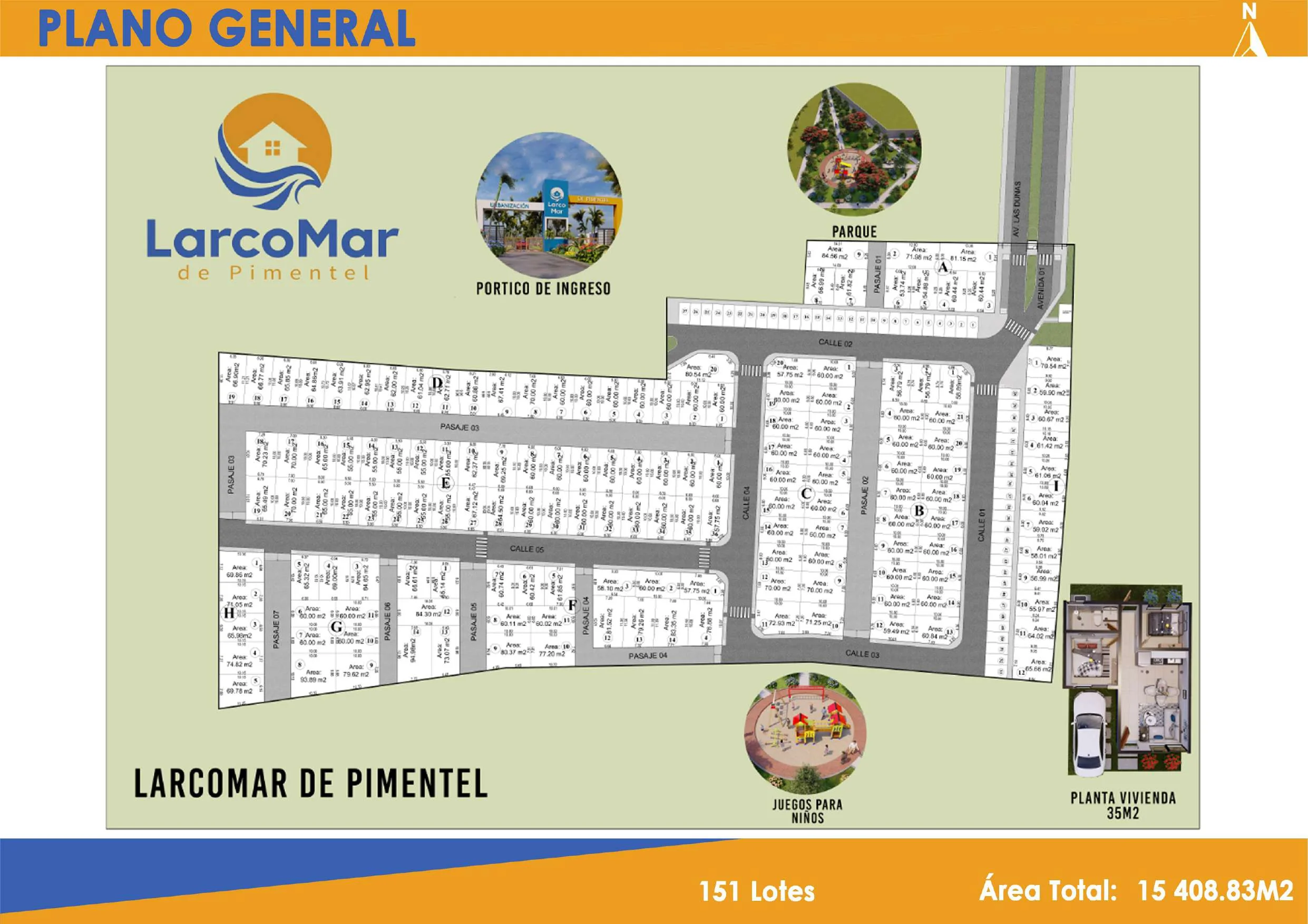 Plano 1 de Larcomar de Pimentel I